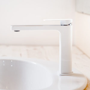 C021 Ophir bathroom sink Mixer (White)