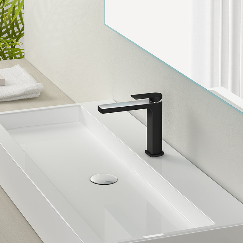 C021 Ophir bathroom sink Mixer (Black)
